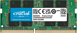 16GB DDR4-3200 SODIMM Laptop RAM Crucial — view 2