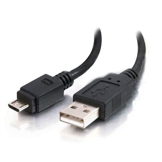 2m USB 2.0 Type A Male to USB 2.0 Type B Micro Male Cable - Black Alogic — view 2