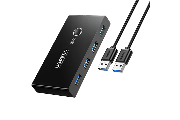2 In 4 Out USB 3.0 Sharing Switch Box Ugreen — view 2