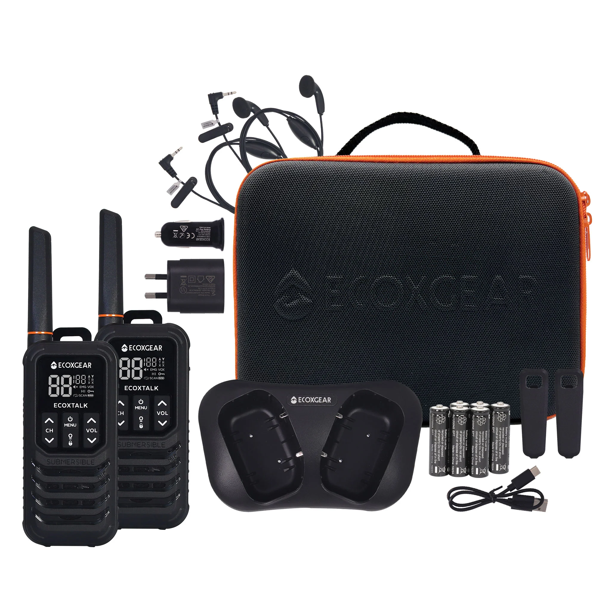 EXG200-2PK UHF Handheld 2-Way Radio ECOXGEAR — view 2