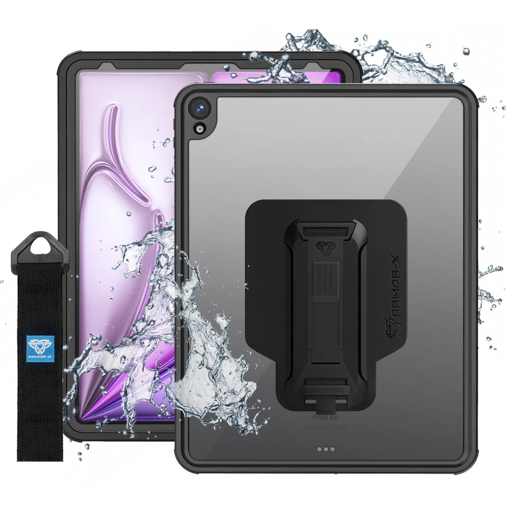Shockproof and Dustproof Case with Handstrap- Kickstand and X-Mount for iPad Air 13 Armor-X — view 2