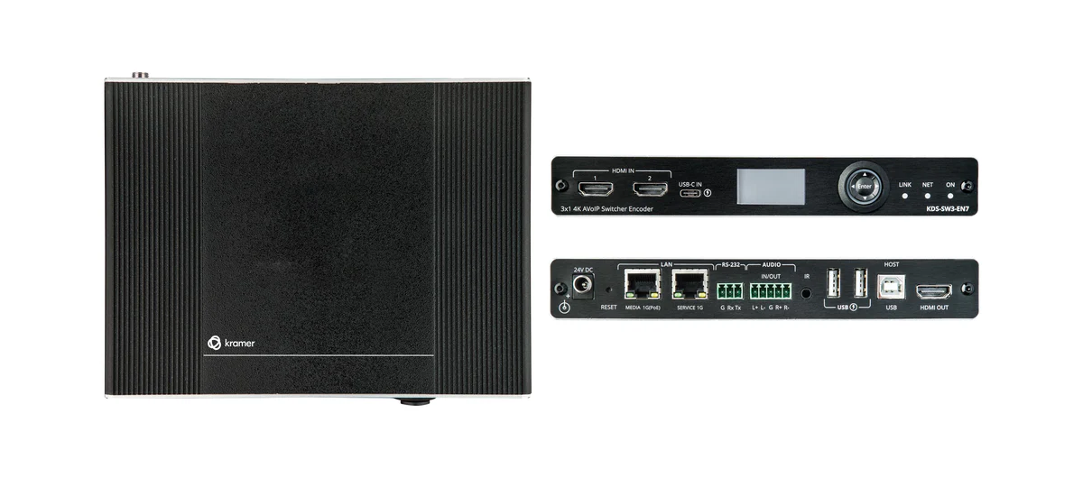 Kramer AVoIP Encoder Switcher with Dante Kramer — view 2