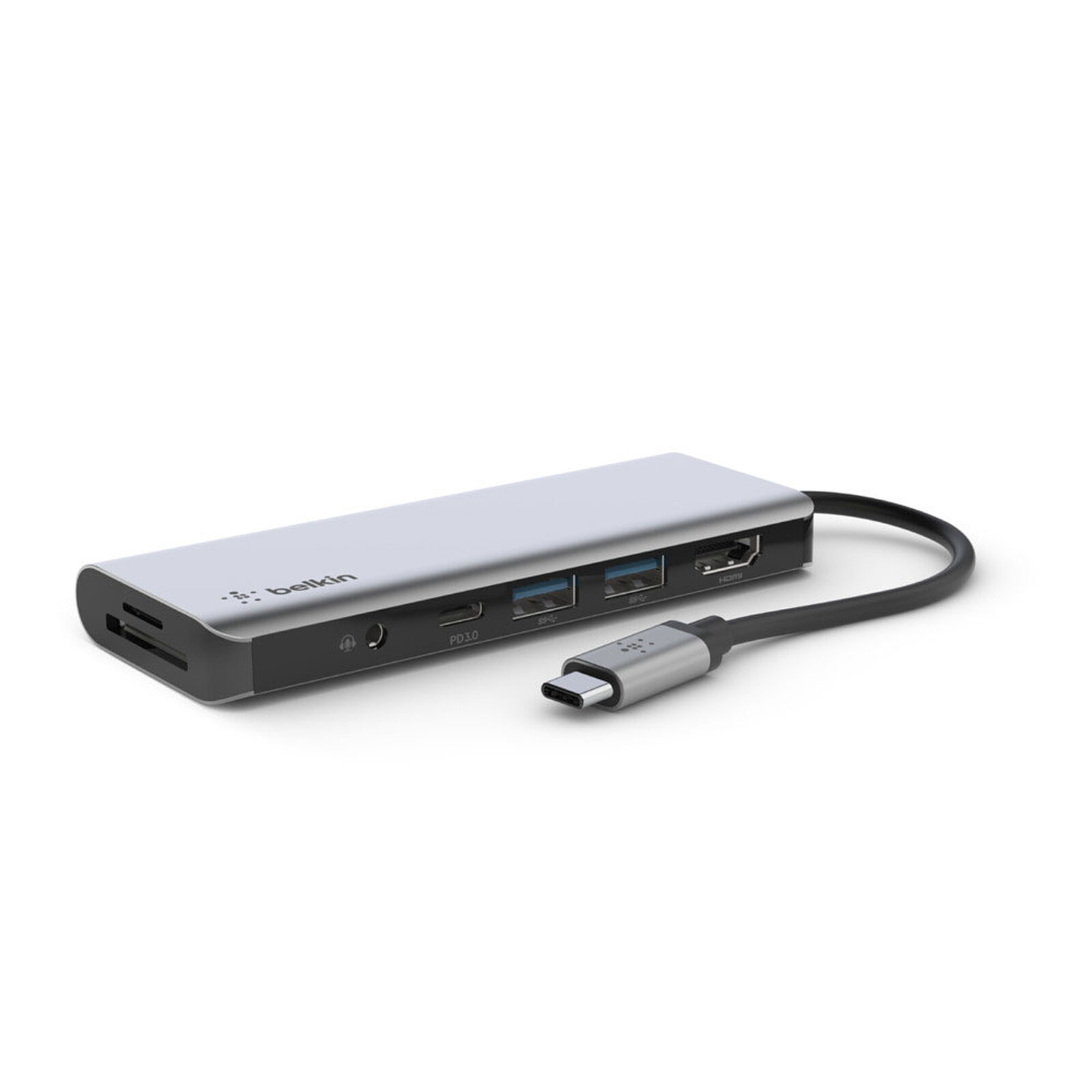 USB-C 7-in-1 Multiport Hub - Space Grey Belkin — view 2