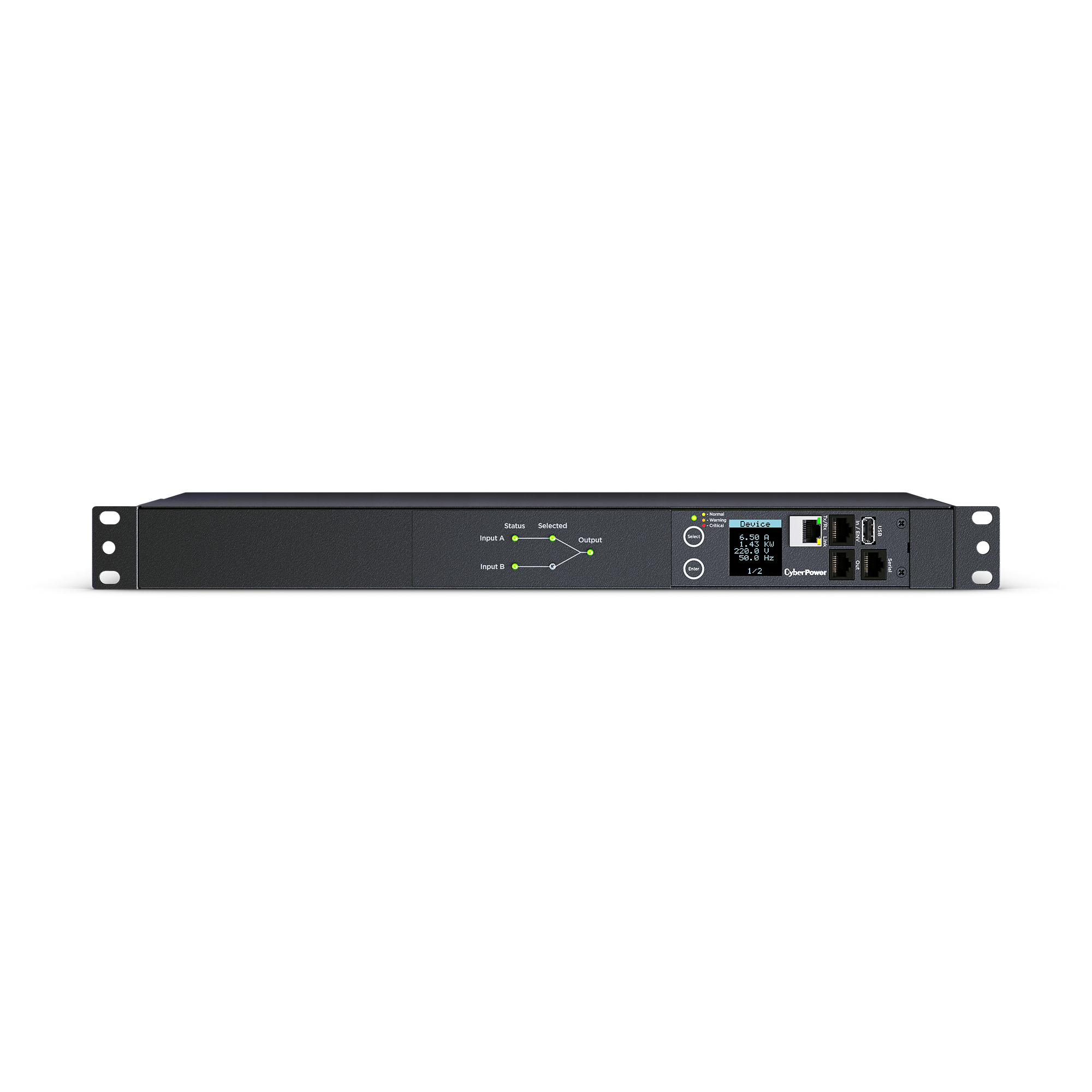 Switched ePDU 1U Horizontal 16Amp input CyberPower Systems — view 2