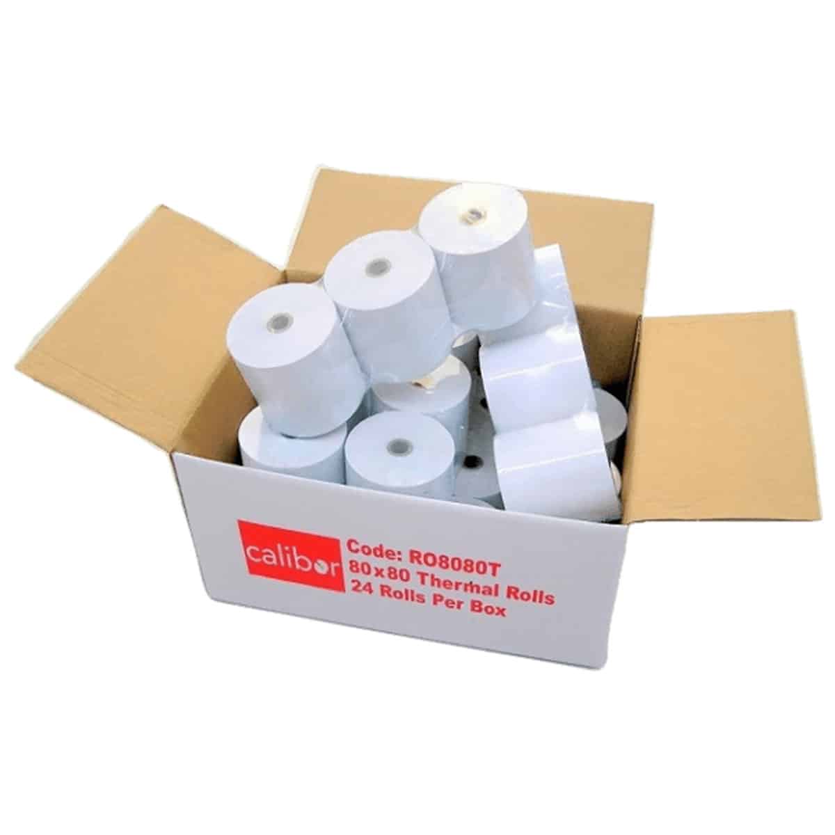 Calibor Thermal Paper 80X80mm 1 Box (24 Rolls)# Calibor — view 2