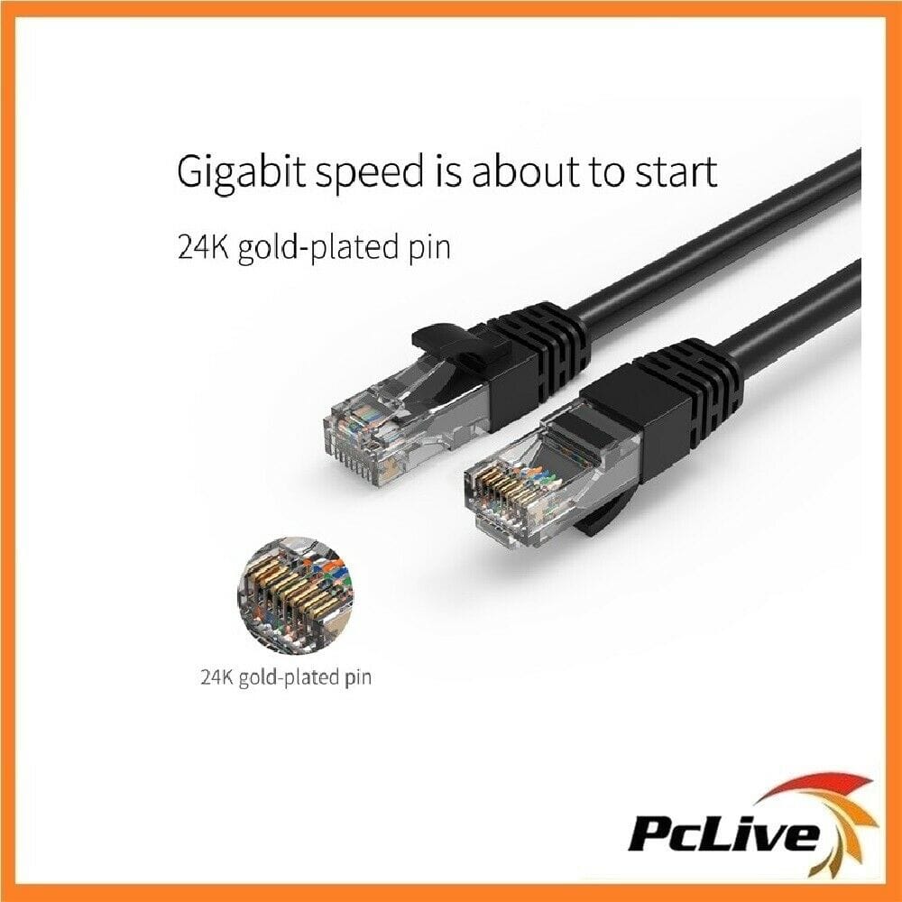 Cat6 Ethernet Cable 1m - Black# Cruxtec — view 2