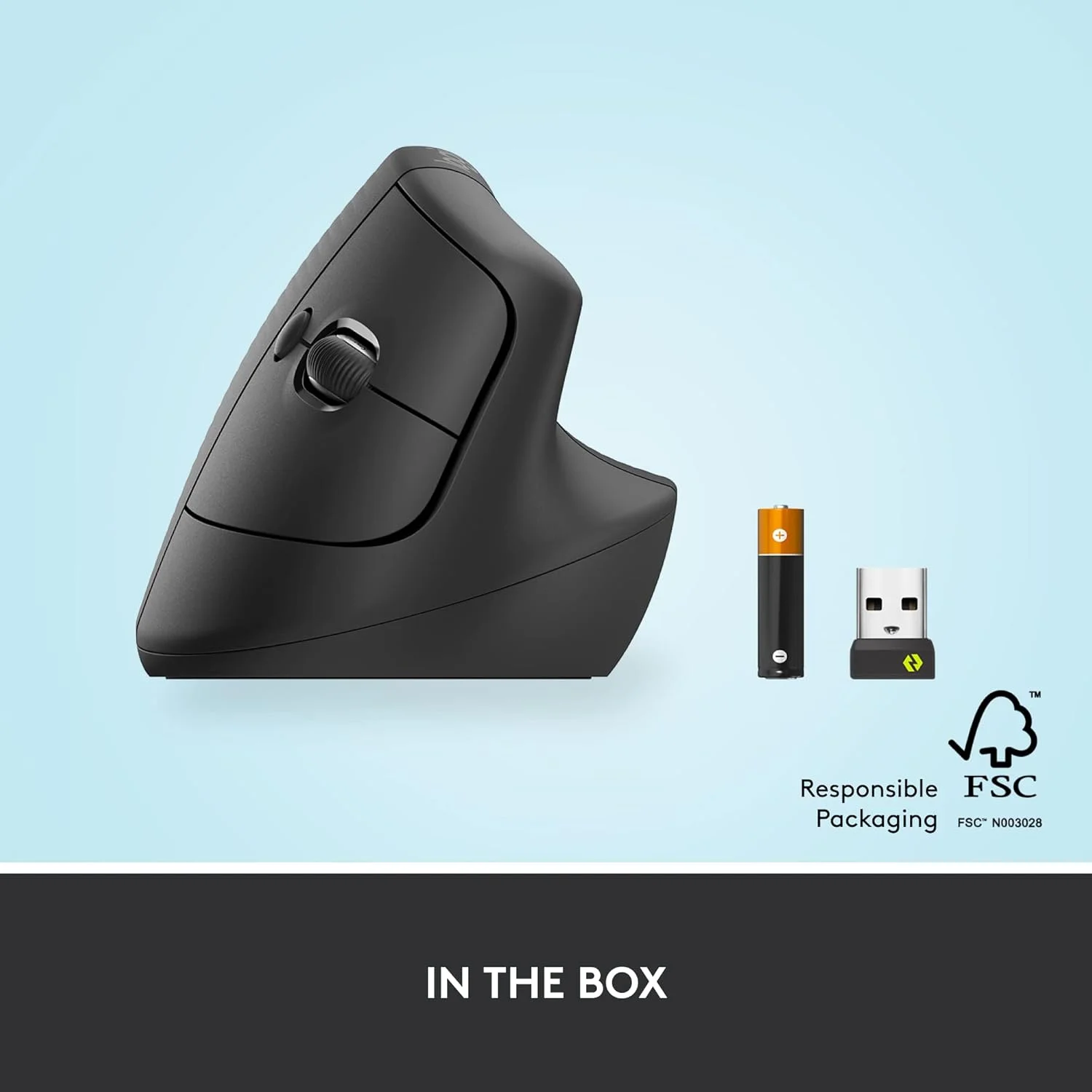 Logitech Lift Vertical Mouse Graphite Logitech — view 2