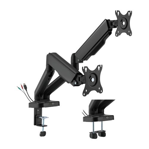 BRATECK Elegant Dual 17"-32" Counter Balance Monitor Desk Mount Brateck — view 2