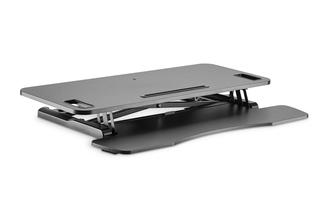Digitus Ergonomic Height Adjust Workspace Riser - Sit/Stand - Black Digitus — view 2