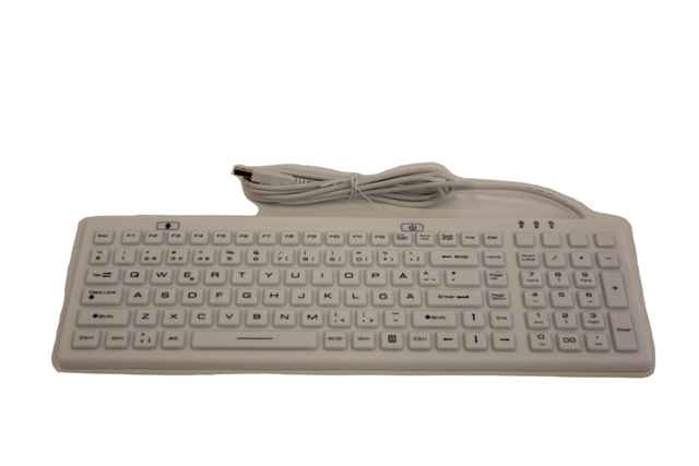 Inputel SK312 Silicone Keyboard White IP68 - USB Inputel — view 2