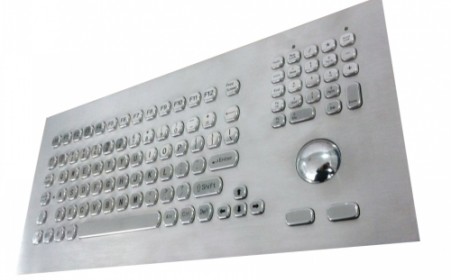 Inputel KB021 Stainless Steel Keyboard + Trackball IP65 - USB Inputel — view 2