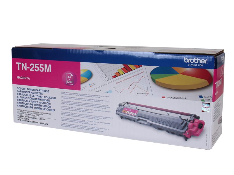 Brother TN-255M Magenta High Yield Toner Brother — view 2