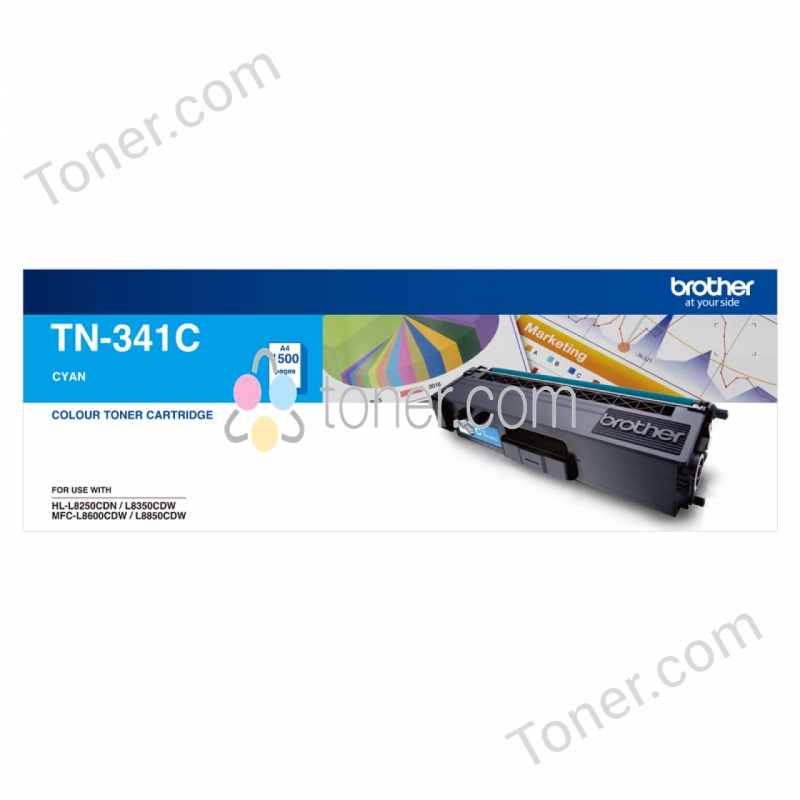 Brother TN-341C Cyan Toner Brother — view 2