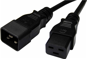 16A/250V IEC C20 (M) to IEC C19 (F) 1.0m Power Extension Cord Unspecified — view 2