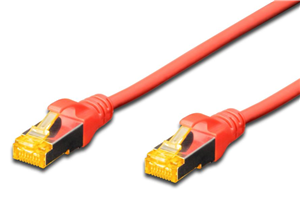 Digitus S-FTP CAT6A Patch Lead - 0.5M Red Digitus — view 2