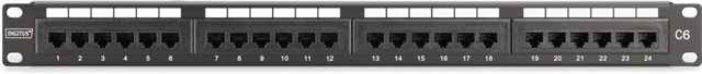 Digitus 24-Port CAT6 19" Patch Panel - Unshielded Class E Digitus — view 2