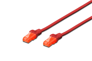 Digitus UTP CAT6 Patch Lead -  0.5M Red Digitus — view 2