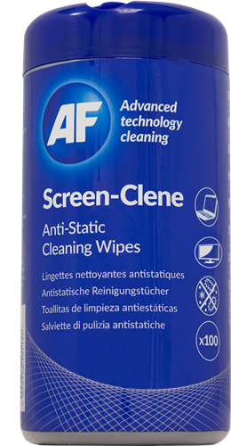 AF Screen-Clene Anti-Static Cleaning Wipes Tub - 100 AF — view 2