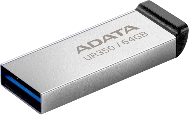 ADATA UR350 USB3.2 64GB Flash Drive Nickel/Black Adata — view 2