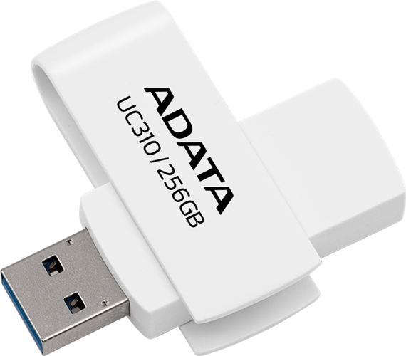 ADATA UC310 Swivel USB3.2 256GB White Flash Drive Adata — view 2