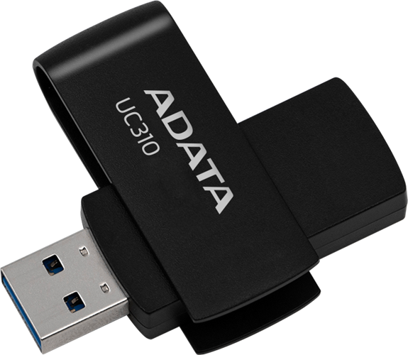 ADATA UC310 Swivel USB3.2 64GB Black Flash Drive Adata — view 2