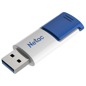 Netac U182 USB3 Flash Drive 128GB UFD Retractable Blue/White Netac — view 2