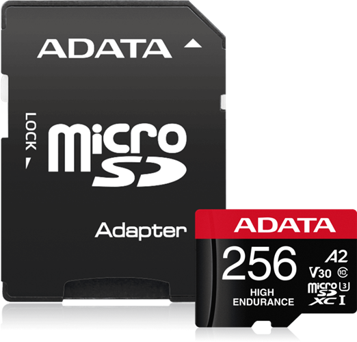 ADATA High Endurance microSDXC UHS-I U3 A2 V30 Card with Adapter 256GB Adata — view 2