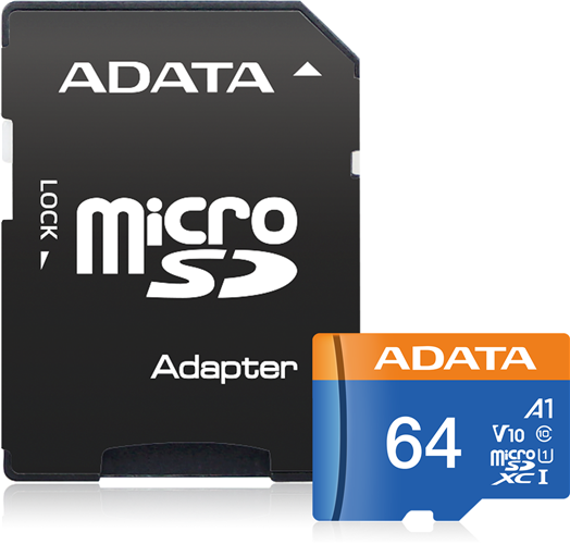 ADATA Premier microSDXC UHS-I A1 V10 Card with Adapter 64GB Adata — view 2