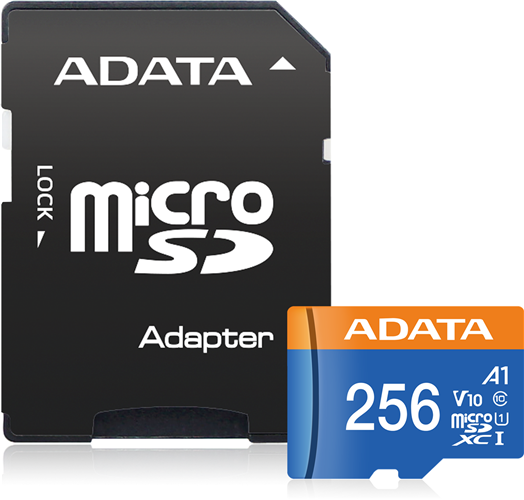 ADATA Premier microSDXC UHS-I A1 V10 Card with Adapter 256GB Adata — view 2
