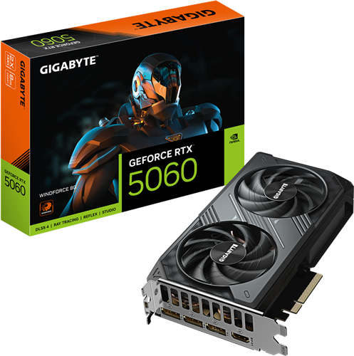 Gigabyte GV-N5060WF2-8GD RTX5060 8GB PCIE Graphics Card Gigabyte — view 2