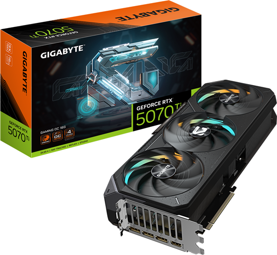 Gigabyte GV-N5070Ti Gaming OC-16GD RTX5070Ti 16GB PCIE Graphics Card Gigabyte — view 2