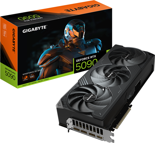 Gigabyte GV-N5090WF3OC-32GD RTX5090 32GB Graphics Card Gigabyte — view 2