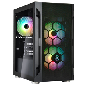 SilverStone Fara H1M mATX Case - Glass Window + ARGB fans SilverStone — view 2