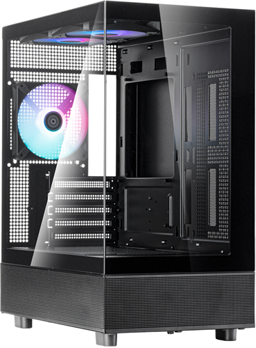 SilverStone LD04 MATX Black Mid Tower Case SilverStone — view 2