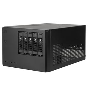 SilverStone CS351 mATX Black Storage Desktop with 5 Hotswap Bays SilverStone — view 2
