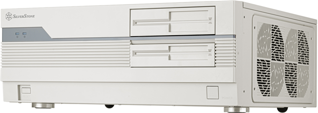 SilverStone FLP01W Retro-inspired HTPC ATX Case - White SilverStone — view 2