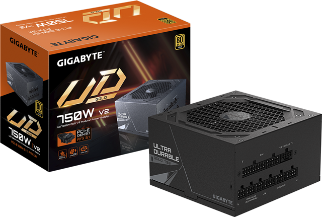 Gigabyte GP-UD750GM 750W ATX Gold Full Modular PSU 5yr wty Gigabyte — view 1