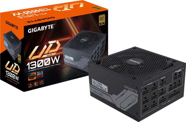 Gigabyte GP-UD1300GM 1300W ATX Gold Full Modular PSU 10yr wty Gigabyte — view 2