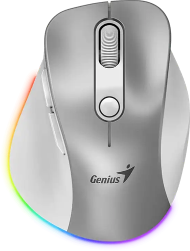 Genius Ergo 9000S Pro Silent Ergo Mouse - Silver Genius — view 2