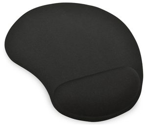 Ednet Mouse Pad with Gel Wrist Rest - Black Ednet — view 2