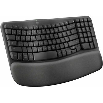 Logitech Wave Keys Wireless Ergo Keyboard - Black Logitech — view 2