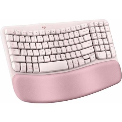 Logitech Wave Keys Wireless Ergonomic Keyboard - Rose Logitech — view 2