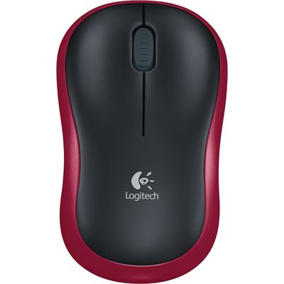 Logitech M185 USB Wireless Compact Mouse - Red Logitech — view 2