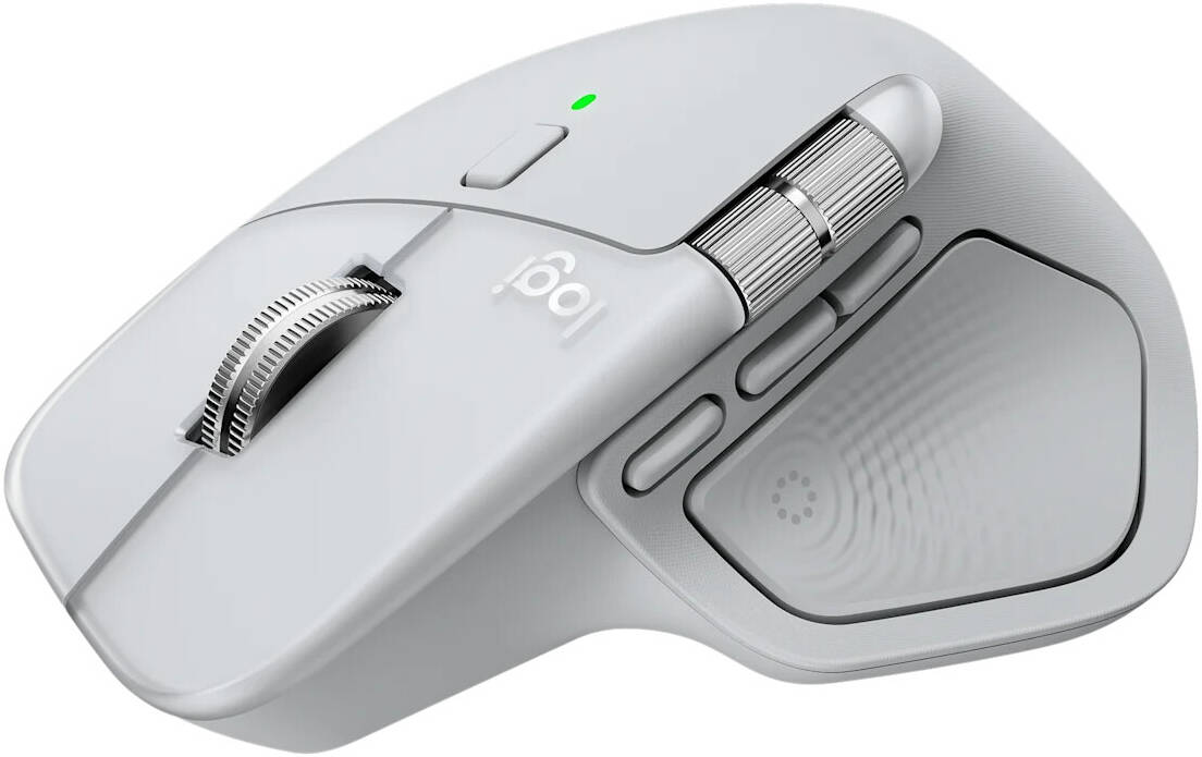 Logitech MX Master 4 Wireless Mouse for MAC- Silver White Logitech — view 2