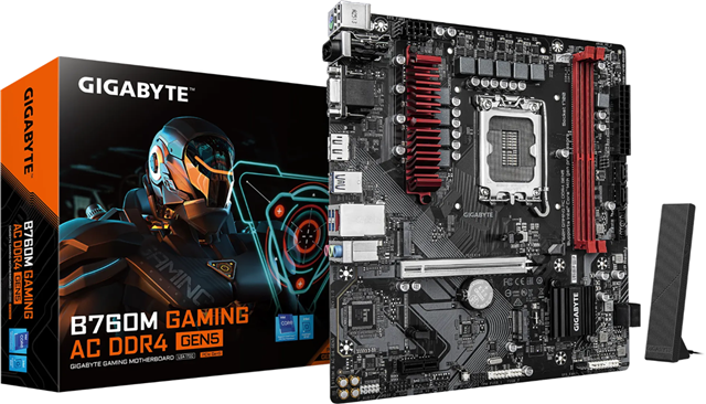 Gigabyte B760M Gaming AC DDR4 mATX Gen5 Motherboard Gigabyte — view 2