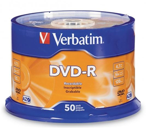 Verbatim DVD-R 4.7GB 16x 50 Pack on Spindle Verbatim — view 2