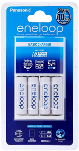 Panasonic Eneloop Overnight Charger + 4 AA Batteries Panasonic — view 2