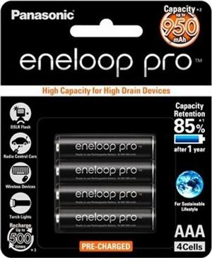 Panasonic Eneloop PRO AAA 950mAh Rechargeable Batteries 4 Pack Panasonic — view 2
