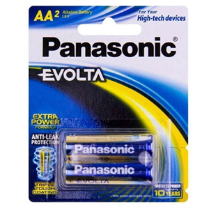Panasonic Evolta AA Alkaline Battery 2 Pack Panasonic — view 2