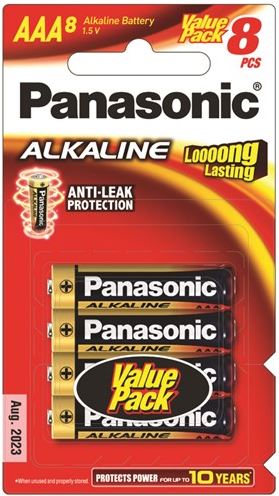 Panasonic AAA Alkaline Battery 8 Pack Panasonic — view 2